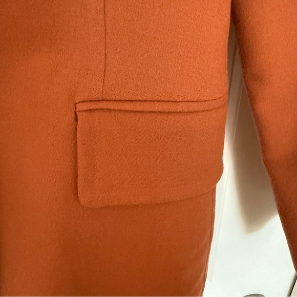 Jil Sander Vintage 100% Cashmere Blazer in Rust Orange - Picture 5 of 13